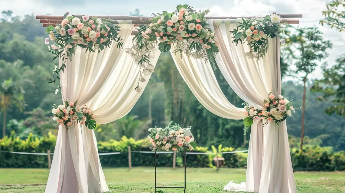 How to Securely Set Up an Arch Backdrop Stand Outdoors - Wedding Arch Backdrop Stands | Laravel