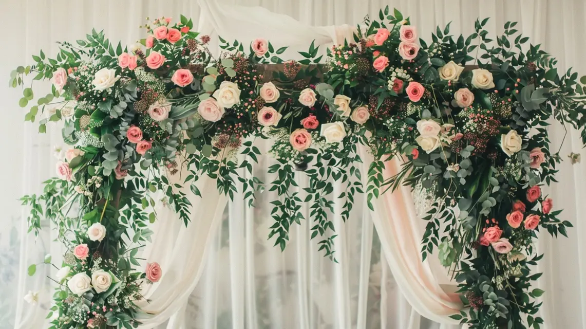 Best Floral Arrangements for an Arch Backdrop Stand - Wedding Arch Backdrop Stands | Laravel