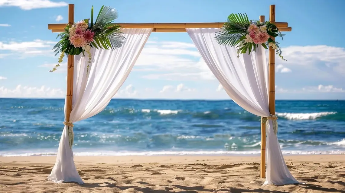 Arch Backdrop Stand Styles for a Beachfront Wedding - Wedding Arch Backdrop Stands | Laravel