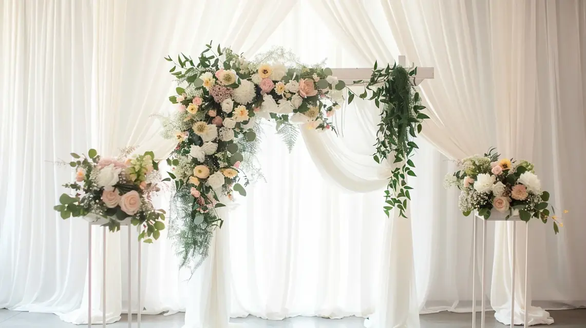 Simple Wedding Looks with a White Arch Backdrop Stand - Wedding Arch Backdrop Stands | Laravel