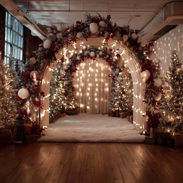 Holiday Celebrations with a Festive Arch Backdrop Stand - Party and Event Backdrop Stands | Laravel