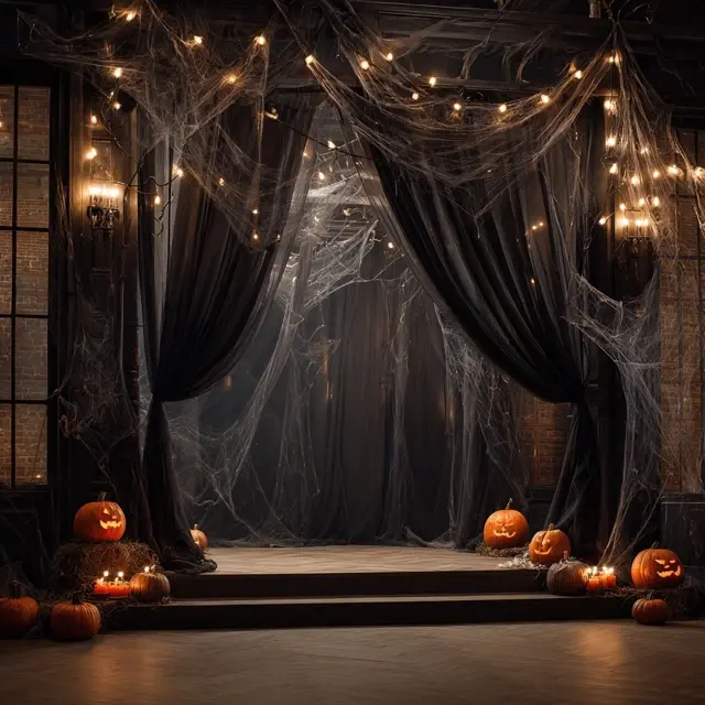 Halloween Party Themes with a Dark Arch Backdrop Stand - Party and Event Backdrop Stands | Laravel