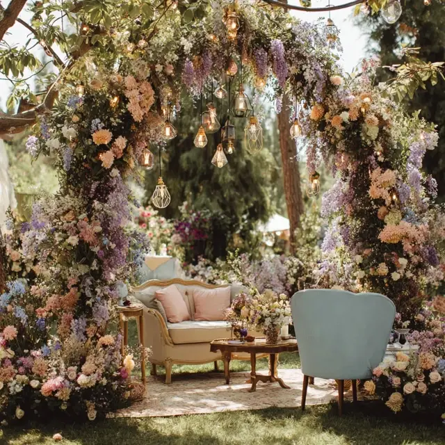 Spring Garden Parties with a Fresh Arch Backdrop Stand - Party and Event Backdrop Stands | Laravel