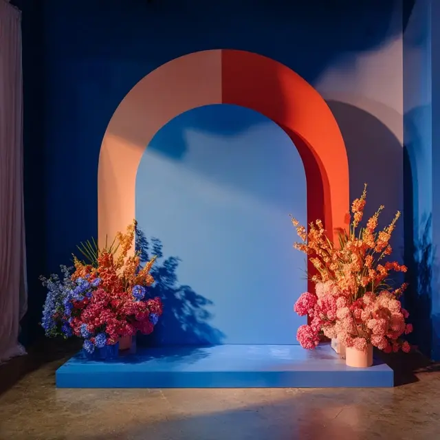 Color Palettes That Pop Behind an Arch Backdrop Stand - Photo Booth and Photography Backdrops | Laravel