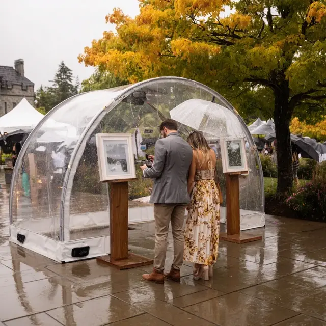 Rain-Plan Photo Booths Using a Covered Arch Backdrop Stand - Photo Booth and Photography Backdrops | Laravel
