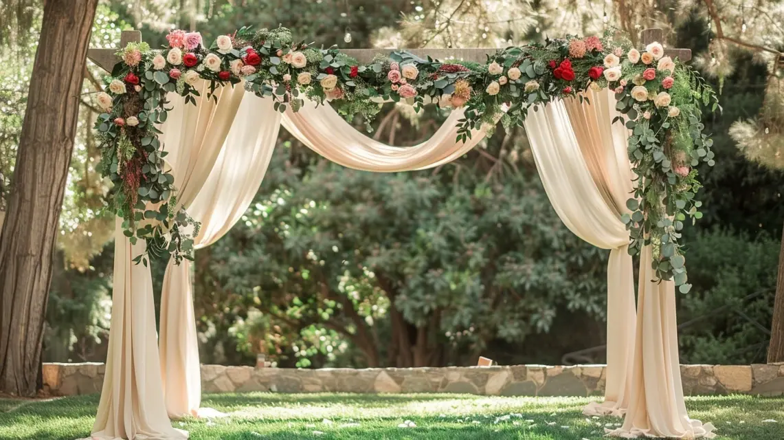 DIY Floral Garland for Your Arch Backdrop Stand - DIY Arch Backdrop Projects | Laravel