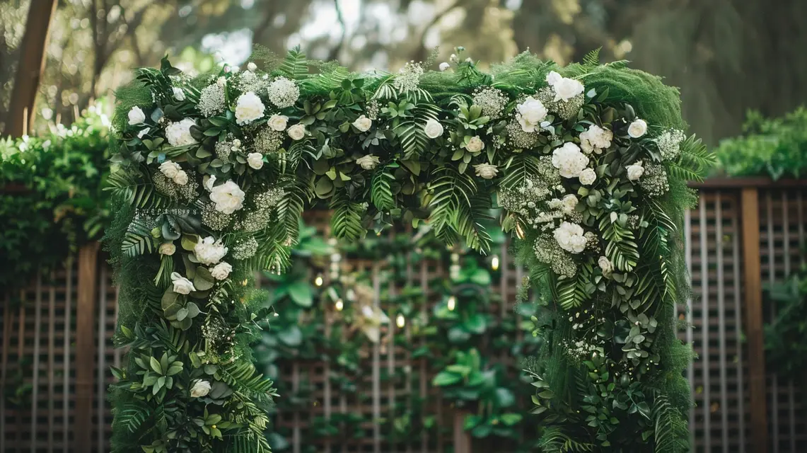 DIY Greenery Wall with an Arch Backdrop Stand - DIY Arch Backdrop Projects | Laravel