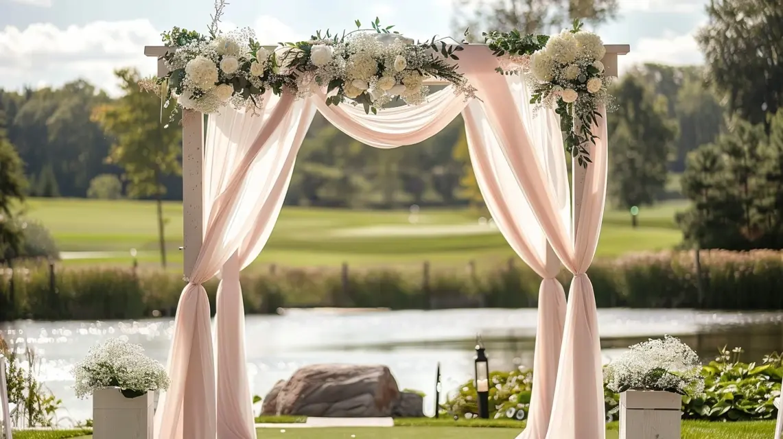 DIY Fabric Coverings for an Arch Backdrop Stand - DIY Arch Backdrop Projects | Laravel