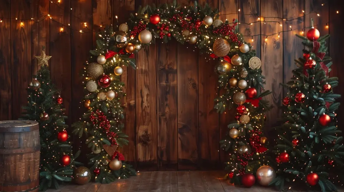 DIY Holiday Decor with an Arch Backdrop Stand - DIY Arch Backdrop Projects | Laravel