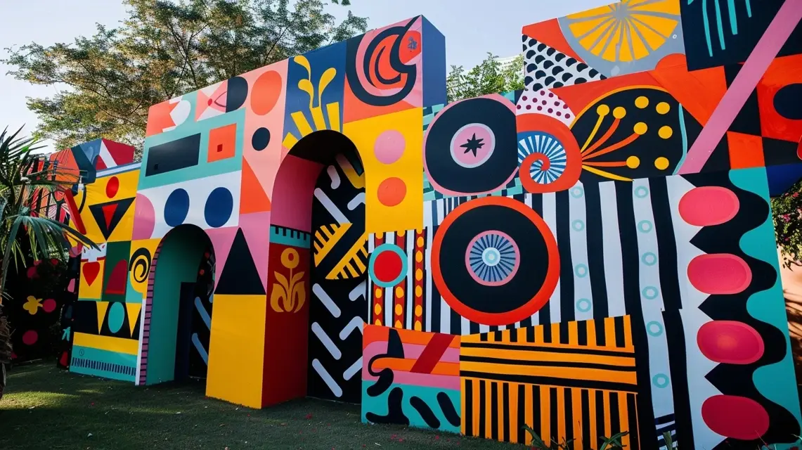 DIY Painted Patterns for Arch Backdrop Stands - DIY Arch Backdrop Projects | Laravel