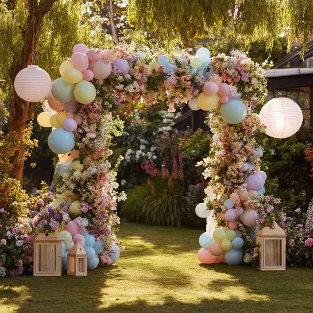Garden Party Looks with an Arch Backdrop Stand - Outdoor Arch Backdrop Stands | Laravel