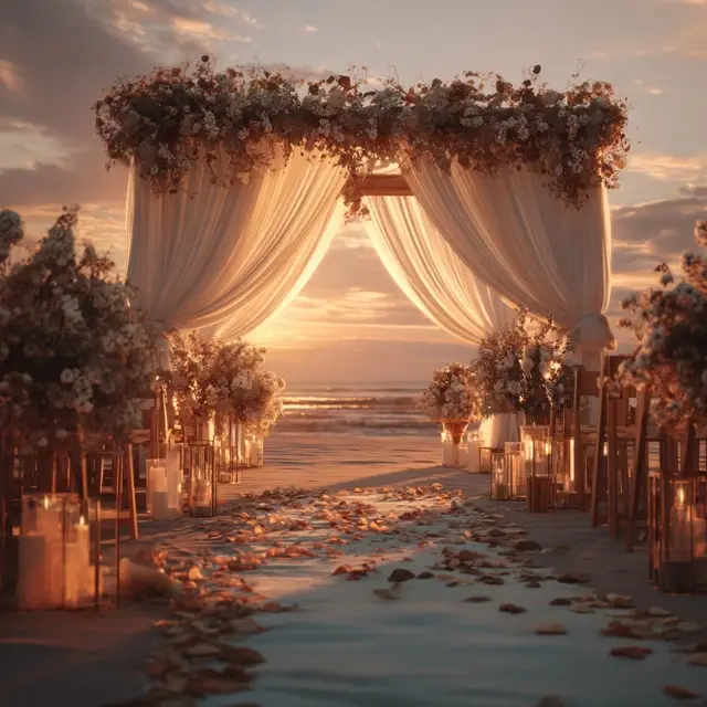 Beach Ceremonies Styled with an Arch Backdrop Stand - Outdoor Arch Backdrop Stands | Laravel