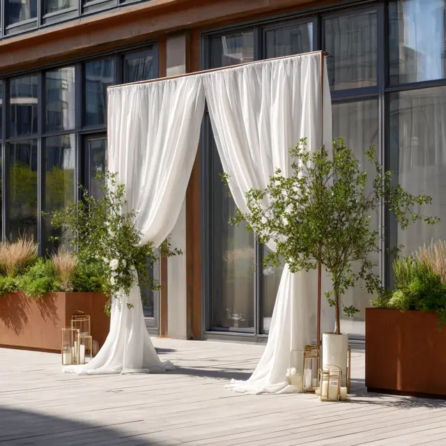 Chic Outdoor Decor with a Metal Arch Backdrop Stand - Outdoor Arch Backdrop Stands | Laravel