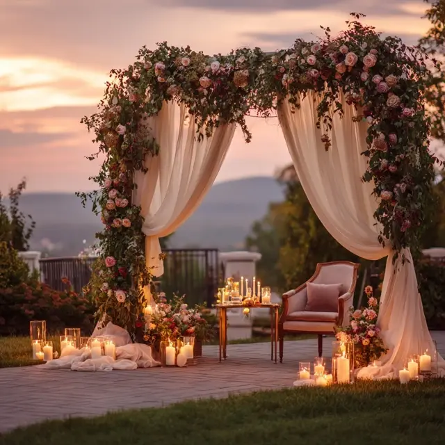 Outdoor Anniversaries with a Stylish Arch Backdrop Stand - Outdoor Arch Backdrop Stands | Laravel