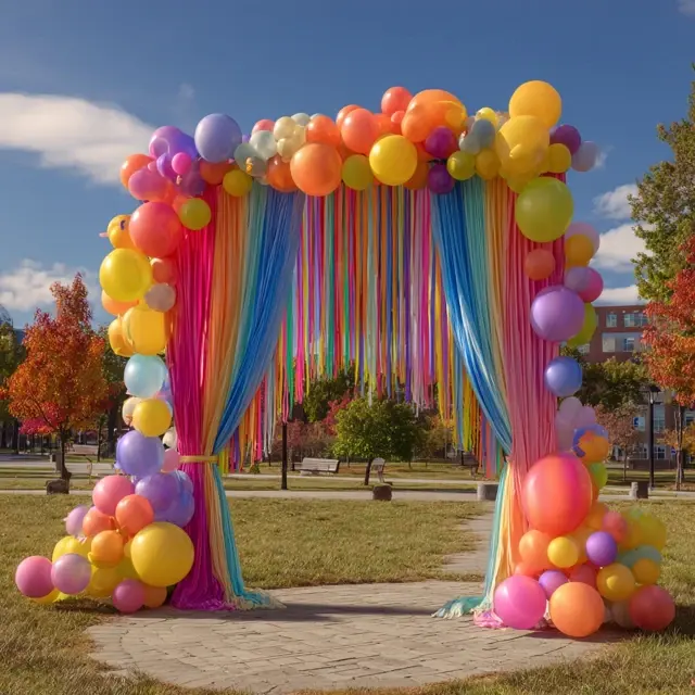 Park Gatherings with a Bright Arch Backdrop Stand - Outdoor Arch Backdrop Stands | Laravel