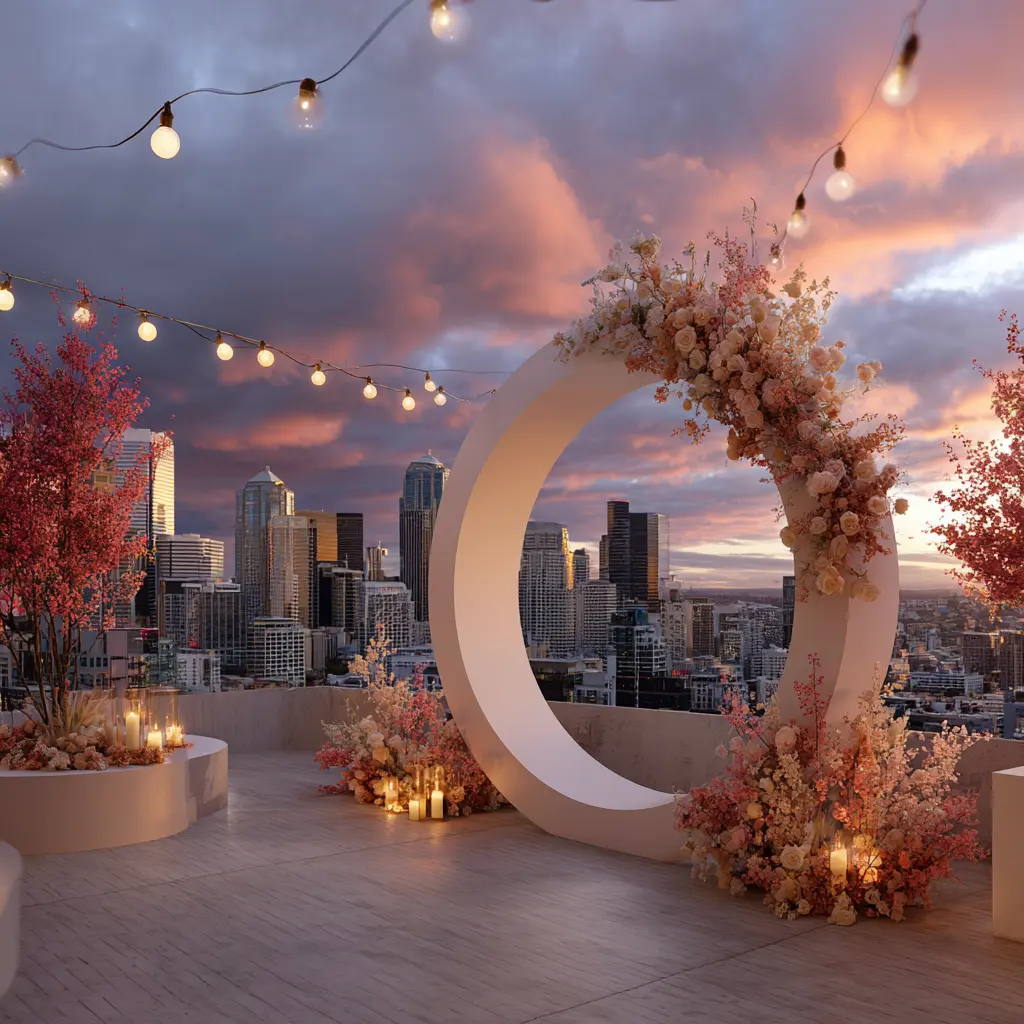 Arch Backdrop Stand Styles for Rooftop Celebrations - Outdoor Arch Backdrop Stands | Laravel