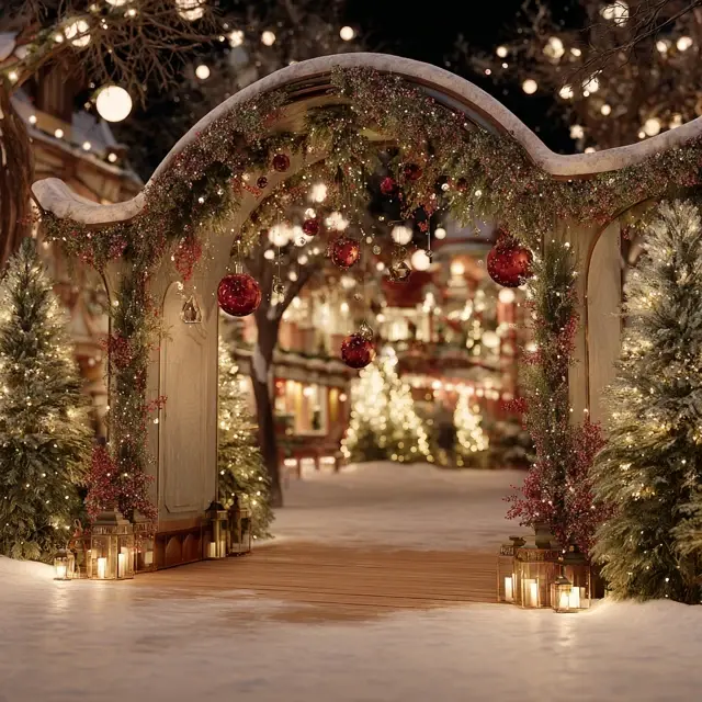 Outdoor Holiday Events with a Festive Arch Backdrop Stand - Outdoor Arch Backdrop Stands | Laravel