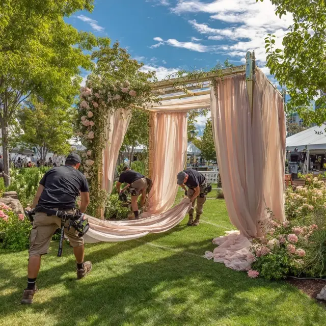 Tips for Moving an Arch Backdrop Stand Across Lawns - Outdoor Arch Backdrop Stands | Laravel