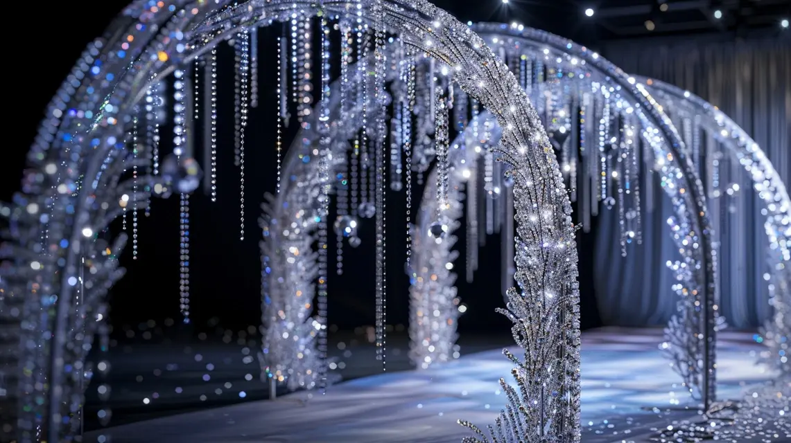 Diamond-Inspired Arch Backdrop Stand for Luxe Ceremonies - Luxury and Premium Arch Backdrops | Laravel