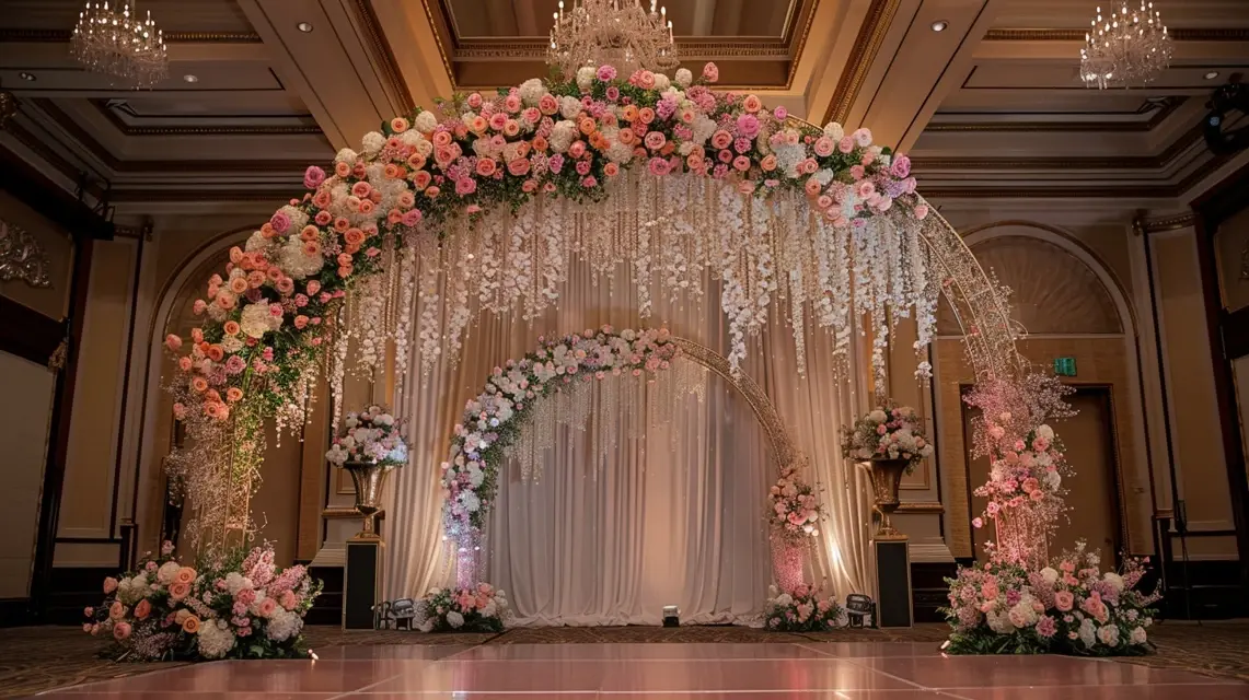 Arch Backdrop Stand Ideas for Extravagant Ballroom Decor - Luxury and Premium Arch Backdrops | Laravel